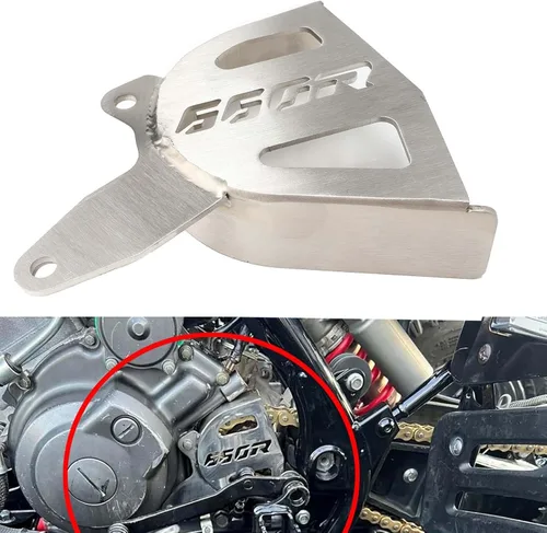 Miniatura 3 de Raptor 660R - Protector de caja de acero inoxidable cepillado – Cubierta de piñón resistente y guía de cadena Reemplazo directo para OEM