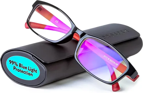 Miniatura 14 de Prospek Lentes de lectura de luz azul para hombres y mujeres, para uso en computadora, protección de luz azul, lente transparente de 0 a +3.0 Gris