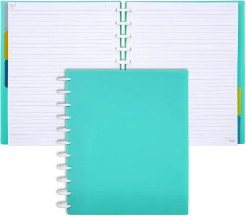 Miniatura 57 de Talia - Cuadernos de notas con tapas, planificador, personalizables, (Azul de Verano, Junior (5.5 pulgadas x 8.5 pulgadas)) Azul verano