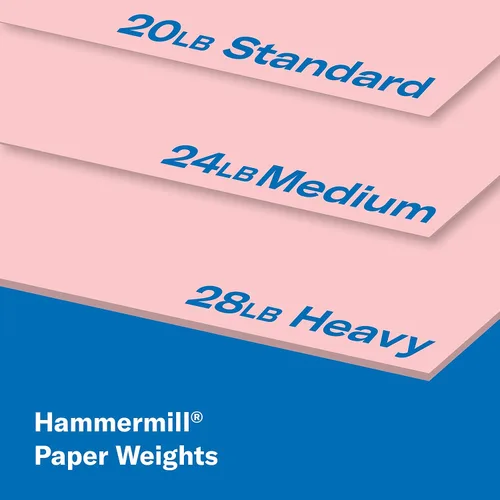 Miniatura 7 de Papel de color Hammermill, papel de impresora color rosado, de 24 libras, 8.5 x 11 - 1 resma (500 hojas) - Fabricado en los Estados Unidos, papel