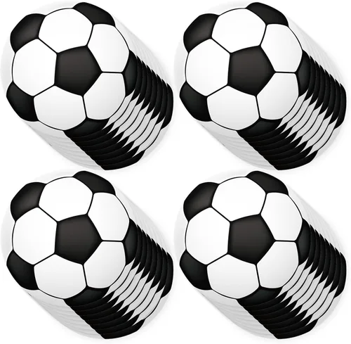 Miniatura 9 de 50 recortes de papel de fútbol de rugby, recortes temáticos de fiesta de fútbol, decoraciones de tablón de anuncios con 100 puntos de pegamento