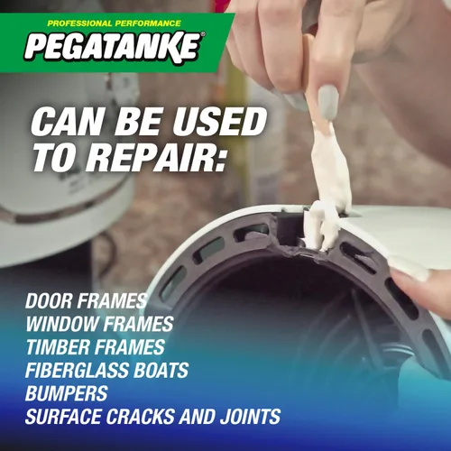 Miniatura 2 de PEGATANKE - Resina epoxi blanca de 2 partes Adhesivo profesional de soldadura en frío Pegamento de metal líquido de alta resistencia