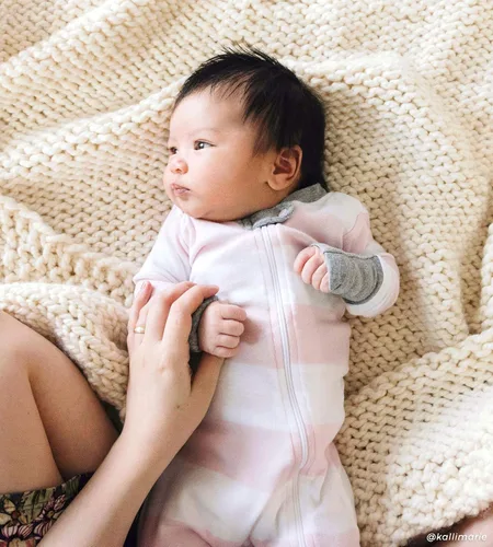 Miniatura 3 de Burts Bees Baby baby-girls Sleeper Pajamas Zip Front Non-slip Footed Sleeper Pjs 100 Organic Cotton