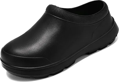 Zapatos de chef para hombre, antideslizantes, a prueba de agua, zapatos de trabajo para hombre, cómodos zapatos de enfermería para jardinero, para