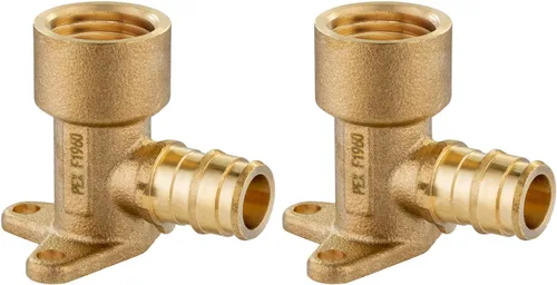 Miniatura 9 de EFIELD Pex A Expansion - Codo de latón de flujo completo de 1/2 "x 1/2" hembra NPT Drop-ear, ASTM F1960 (PEX1960116)