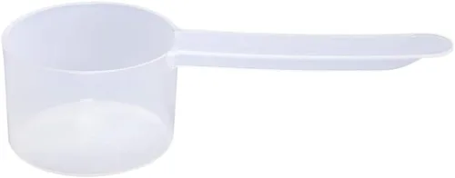 Miniatura 42 de Conjunto de 5 cucharas medidoras de plástico, 6 cucharadas (90 cc 3/8 taza 3 oz. 90 mL) con mango largo para polvos, gránulos, café, comida