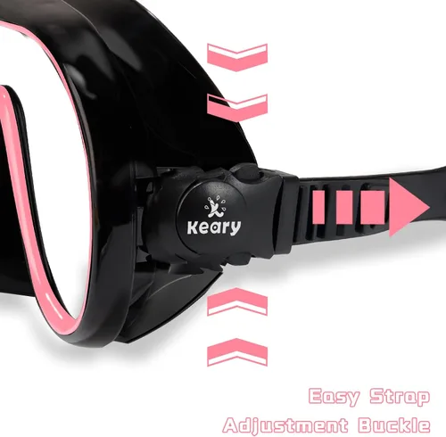 Miniatura 6 de Keary Gafas de natación para adultos con cubierta para la nariz, gafas de natación para hombres, mujeres, jóvenes, buceo, piscina, gafas de agua
