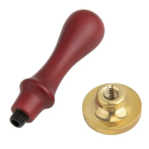 Miniatura 4 de Juego de sellos de cera, 6 piezas de sellos de cera de sellado, cabezales de cobre + 1 empuñadura de madera, kit de sello de cera de sellado