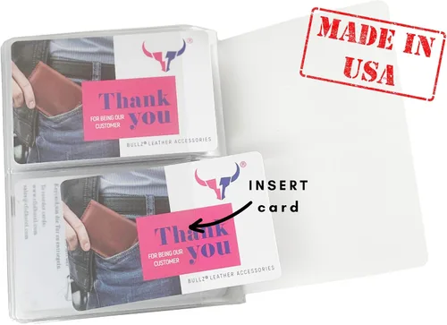 Miniatura 6 de Juego de 2 carteras hipster de vinilo resistente de 6 páginas hechas en Estados Unidos, Gris, Minimalista