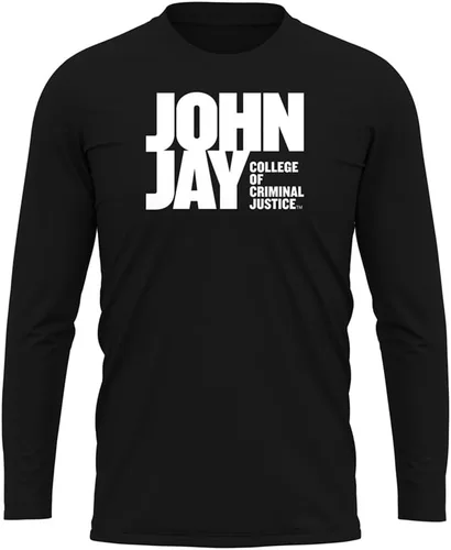 Miniatura 127 de Camisa deportiva de manga larga oficial de la NCAA Collegiate para hombre, colección negra con logotipo primario