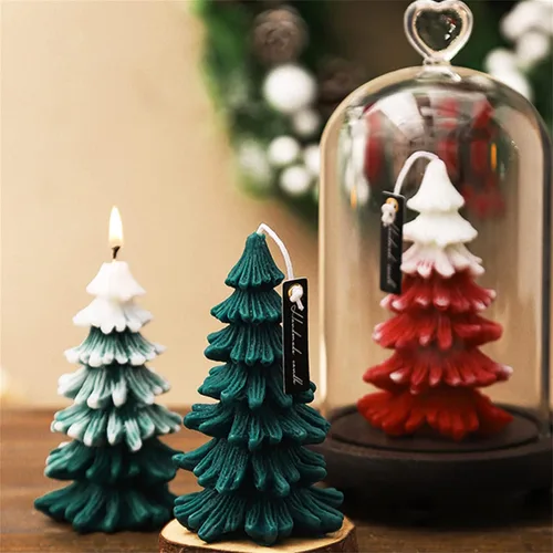 Miniatura 4 de Molde de silicona 3D para jabón de vela de Navidad, fondant, chocolate, pastel, caramelo, molde para hornear para resina epoxi, cera, arcilla