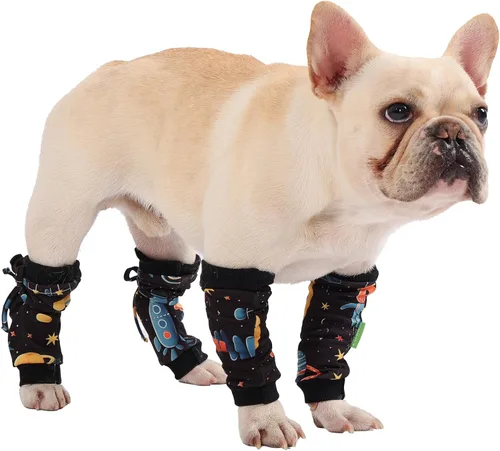 Miniatura 9 de PetWarm Juego de 4 fundas de recuperación para perros, funda para patas de perro, ideal para comodidad y apoyo durante la recuperación de mascotas
