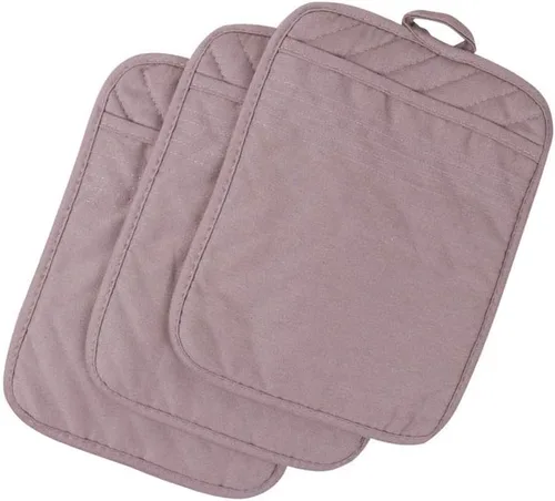 Miniatura 16 de Anyi Soportes para ollas resistentes al calor, almohadillas calientes de algodón para mostrador y mesa, color verde con bolsillo