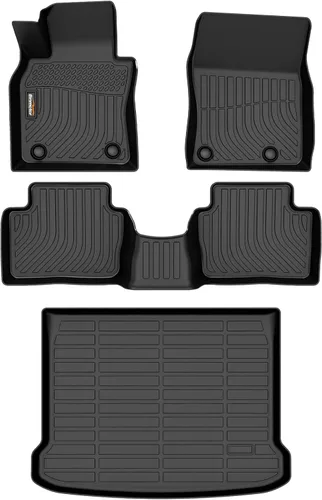 Miniatura 24 de Alfombrillas y forro de carga para Jeep Grand Cherokee L 2021-2025 (solo para 6 plazas sin consola central), alfombrillas de automóvil TPE para todo