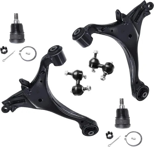 Miniatura 12 de Detroit Axle - Kit de extremo delantero para Chrysler 300 Dodge Charge Challenger 2011-2023, 2 brazos de control inferiores traseros 2 rótulas