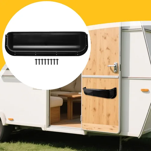 Miniatura 5 de Organizador de puerta de automóvil, 17.7x4.5 in, con 8 tornillos, organizador de bolsillo lateral para asiento de automóvil, bolsillo