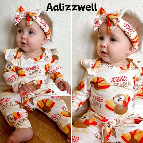 Miniatura 94 de Aalizzwell Conjunto de mameluco acanalado para bebé recién nacido prematuro para otoño e invierno