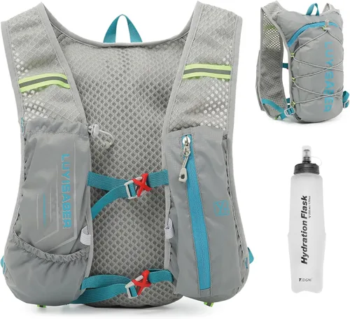 Miniatura 20 de TRIWONDER Mochila de hidratación para correr, chaleco de agua ligero para hombres y mujeres, paquete de agua de hidratación para ciclismo, correr