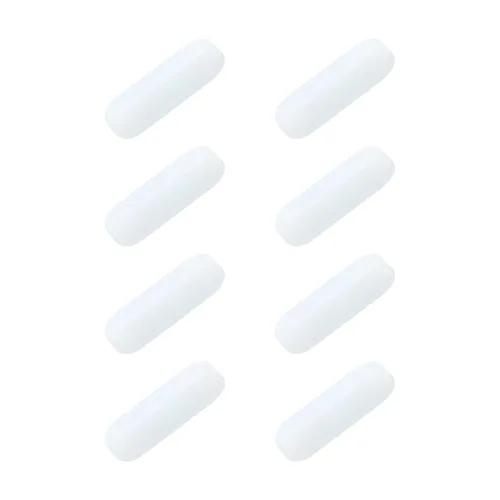 Miniatura 10 de MECCANIXITY Agitador magnético mezclador barra de agitación barra 0.591 in/0.59 "cilindro forma PTFE recubrimiento imán blanco para laboratorio 8