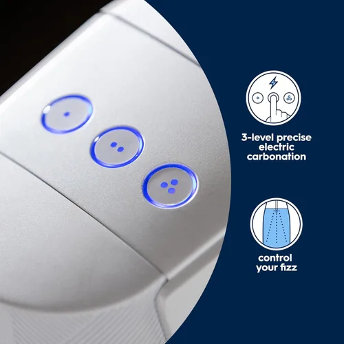 Miniatura 6 de SodaStream E-TERRA - Paquete para hacer agua con gas (blanco), con CO2, botellas de carbonatación y sabores bubly Drops