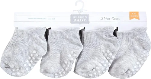 Miniatura 2 de Hudson Baby Calcetines antideslizantes unisex para bebé, Rosado