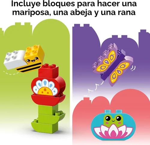 Miniatura 6 de LEGO Duplo Town Juego de Construcción de Jardín Creativo y Flores - Juguete Educativo y de Aprendizaje para Preescolar para Niños, Niños y Niñas