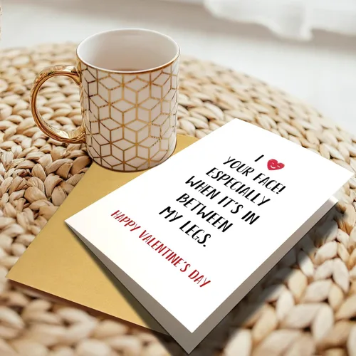 Miniatura 6 de Chenive Divertida tarjeta del día de San Valentín para él y ella, tarjeta traviesa del día de San Valentín para marido, esposa, prometido, BF GF
