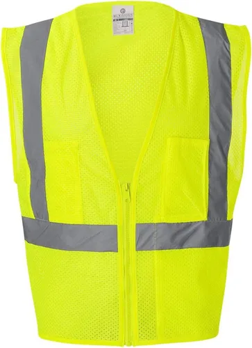 Miniatura 2 de ML Kishigo - Chaleco de malla ultra fresco con bolsillos, color lima, talla XXL, Lime, 3XL