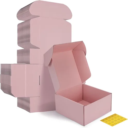Miniatura 10 de HORLIMER - Cajas de envío pequeñas de 7x5x2, conjunto de 50, caja de cartón corrugado blanca para envío de correspondencia