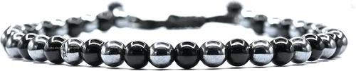 Miniatura 2 de Amazing Gemstone Hematite Black Obsidian Anklet - Anti Swellig Ankle Bracelet, Weight Loss Aid Ankle Bracelet for Men Women