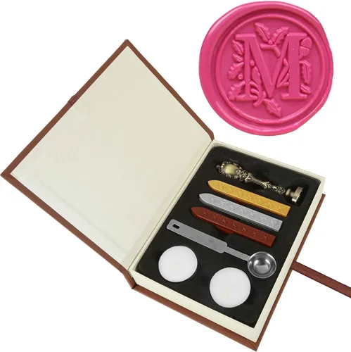 Miniatura 14 de Yoption Classic timbre para estampar en cera, 26 letras de la A a la Z, retro, s