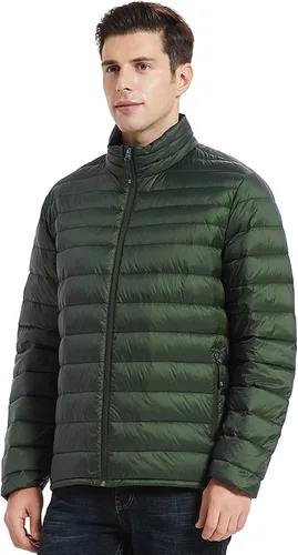 Miniatura 3 de Chaqueta de plumón plegable para hombre, chaqueta acolchada ligera y cálida