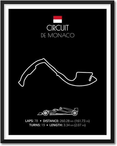 Miniatura 39 de Custom Car Posters Póster hecho a mano compatible con Autodromo Enzo e Dino Ferrari (Imola, Italia), póster de pista de carreras diseñado