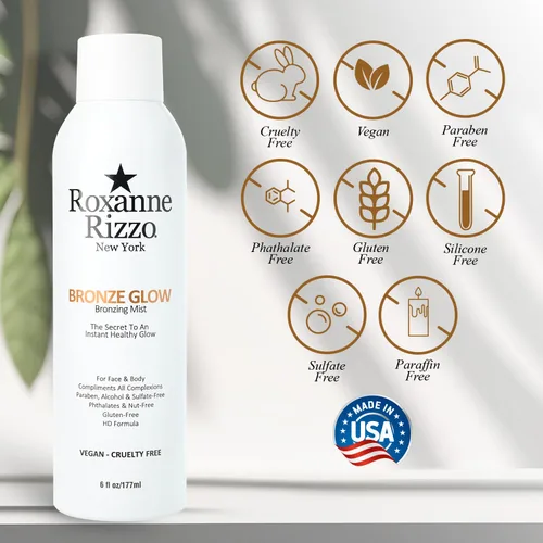 Miniatura 8 de Bronze Glow - Spray bronceador instantáneo para rostro y cuerpo - Bruma bronceadora hidratante - Se mezcla en todos los tonos de piel - Spray