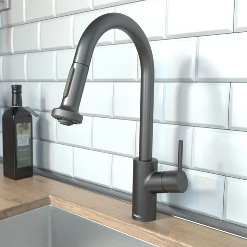 Miniatura 3 de hansgrohe Talis S² - Grifo de cocina de barra negra, grifos de cocina con rociador extraíble, grifo para fregadero de cocina, cabezal rociador