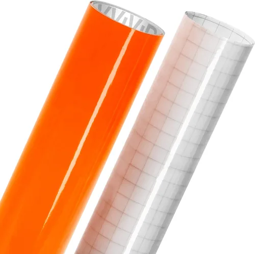 Miniatura 6 de VViViD Paquete de rollo de vinilo adhesivo de acabado brillante de 12 x 48 pulgadas con papel de transferencia de 12 x 12 pulgadas (2 artículos)