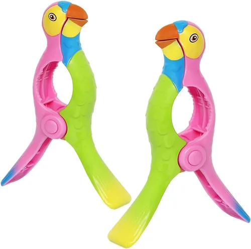 Miniatura 8 de Juego de 2 clips de toalla de playa para playa, piscina y sillas de crucero, pasadores de ropa de plástico, soportes para toallas de playa, clips