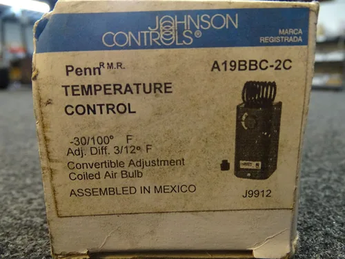 Miniatura 2 de Johnson Controls Termostato mecánico de voltios de línea A19BBC-2C, 120 a 277 VCA