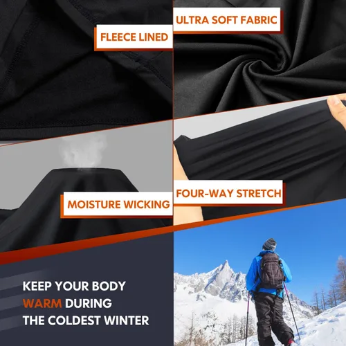 Miniatura 4 de Conjunto de ropa interior térmica para invierno, equipo de caza deportivo, capa base, parte inferior, peso medio