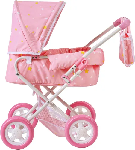 Miniatura 7 de Olivia's Little World - Carriola de Paseo con Cuna para Muñecas, Carriola de Muñecas para Niñas de 3, 4, 5 Años, Carriola de Juguetes para Niños