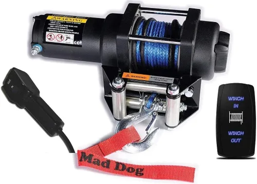 Mad Dog 4500 LB Cabrestante y montaje Combo, cuerda sintética, para Arctic Cat/Textron 700 Merodeador HDX ('16-17)