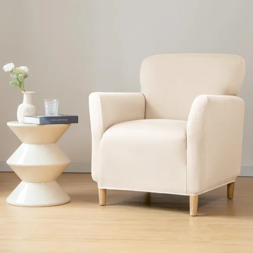 Miniatura 20 de HAOYONG - Funda elástica de terciopelo para silla de banquete, fundas para sillas de 1 pieza, fundas para sillones de sofá, funda suave para sillón