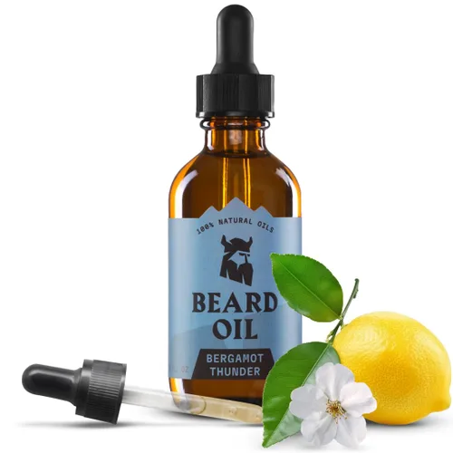 Miniatura 10 de Striking Viking Aceite de vainilla para barba para hombres, acondicionador derivado naturalmente con aceites de argán y jojoba para suavizar