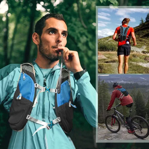 Miniatura 6 de IX INOXTO - Mochila de hidratación para correr con bolsa de agua de 1.5 litros (50 onzas) para hombres y mujeres, mochila de agua ligera