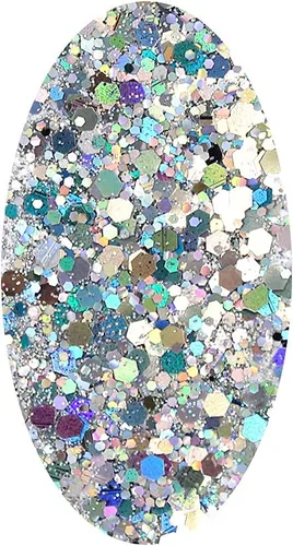 Miniatura 2 de Brillantina holográfica de 3.53 onzas, hexágono mixto cosmético, lentejuelas gruesas y finas de resina para epoxi, arte de resina, cuerpo, cabello