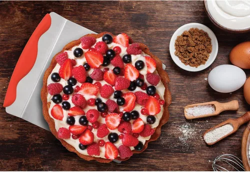 Miniatura 5 de Mrs. Anderson's Baking Espátula gigante para tartas, acero inoxidable con mango de silicona antideslizante