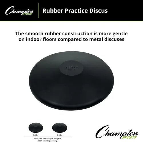 Miniatura 5 de Champion Sports Rubber Practice Discus