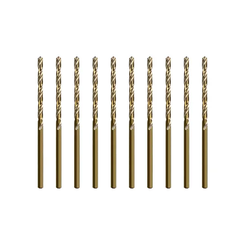 Miniatura 20 de SALI Juego de Brocas de Cobalto, 10 Piezas de 1/4" M35 de Acero de Alta Velocidad Longitud Jobber Kit de Brocas para Metal Endurecido, Acero