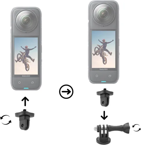 Miniatura 5 de Insta360 Paquete estándar de cámara de acción X4 Air 360 Lente dual ligera impermeable 8K Sistema de estabilización para viajes, ciclismo