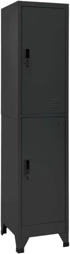 Miniatura 39 de Archivador de metal de 2 cajones, archivador de acero para oficina con cerradura para el hogar y la oficina, 35.4 x 18.1 x 28.5 pulgadas (blanco)
